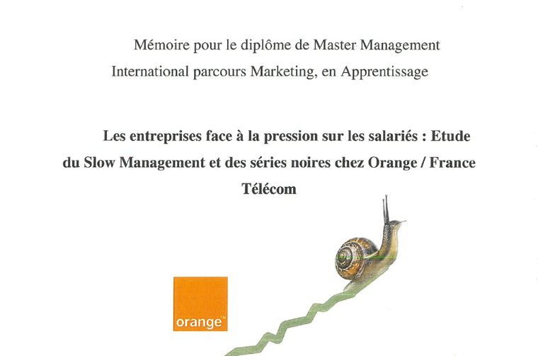 Couverture : Le Slow Management face au burn-out